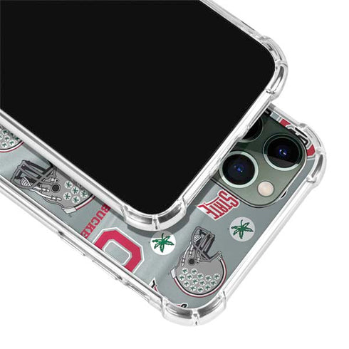 Ohio State University Pattern iPhone 12 Pro Clear Case