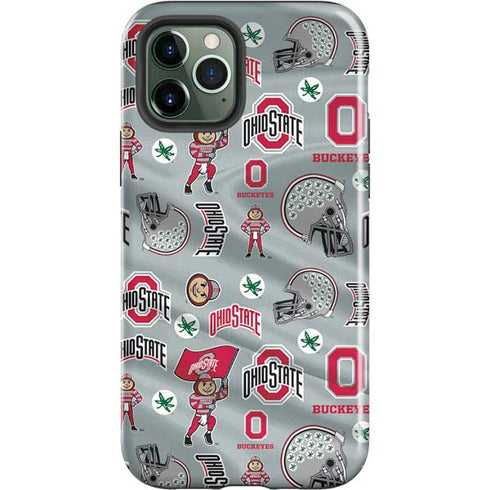 Ohio State University Pattern iPhone 12 Pro Impact Case
