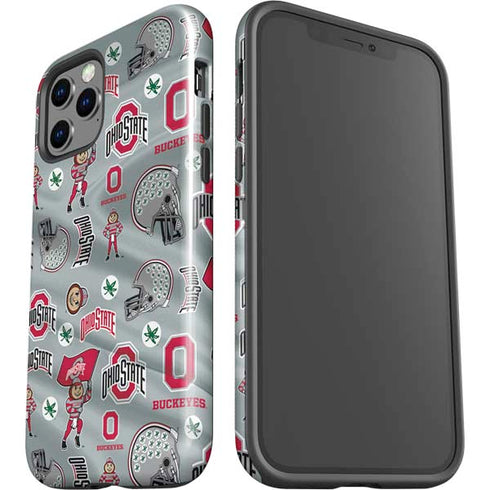 Ohio State University Pattern iPhone 12 Pro Impact Case