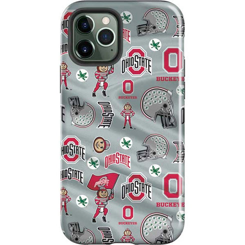 Ohio State University Pattern iPhone 12 Pro Max Impact Case