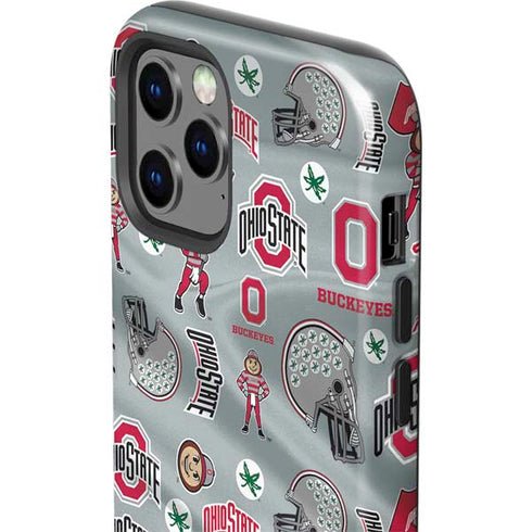 Ohio State University Pattern iPhone 12 Pro Max Impact Case