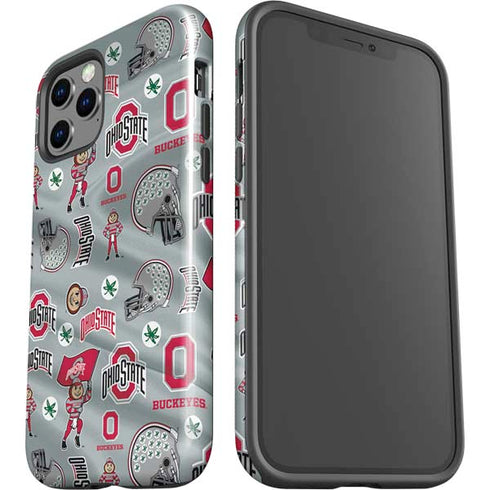 Ohio State University Pattern iPhone 12 Pro Max Impact Case