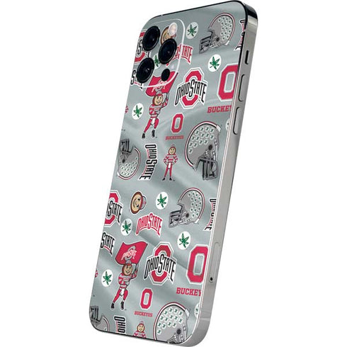 Ohio State University Pattern iPhone 12 Pro Skin