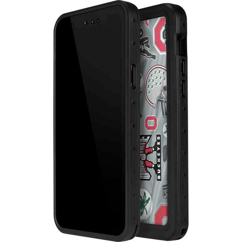 Ohio State University Pattern iPhone 12 Pro Waterproof Case