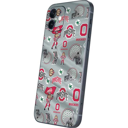 Ohio State University Pattern iPhone 12 Skin