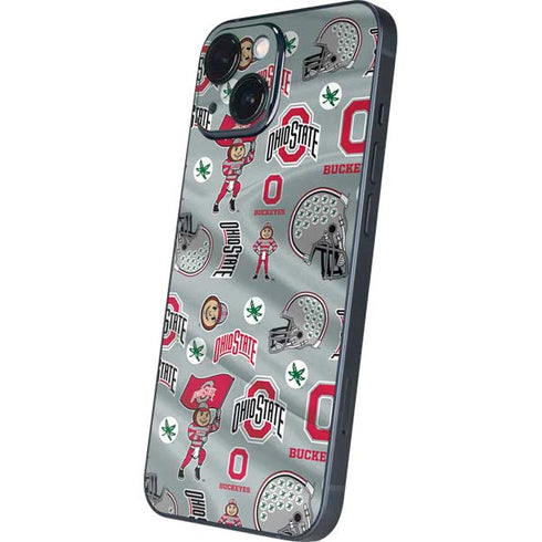 Ohio State University Pattern iPhone 13 Mini Skin
