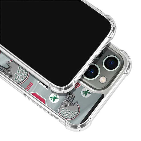 Ohio State University Pattern iPhone 13 Pro Clear Case