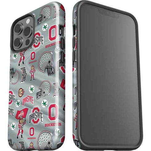 Ohio State University Pattern iPhone 13 Pro Max Impact Case