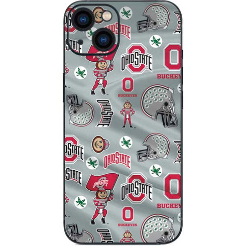 Ohio State University Pattern iPhone 13 Skin