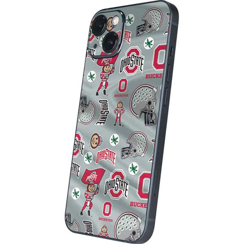 Ohio State University Pattern iPhone 13 Skin
