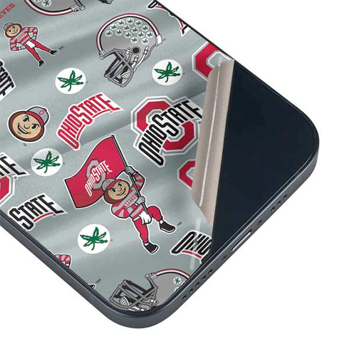 Ohio State University Pattern iPhone 13 Skin