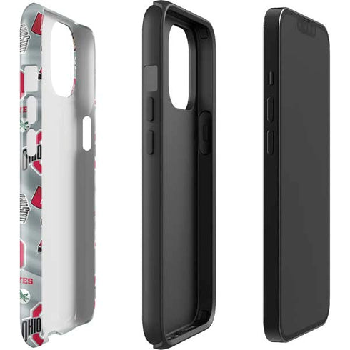 Ohio State University Pattern iPhone 14 Impact Case