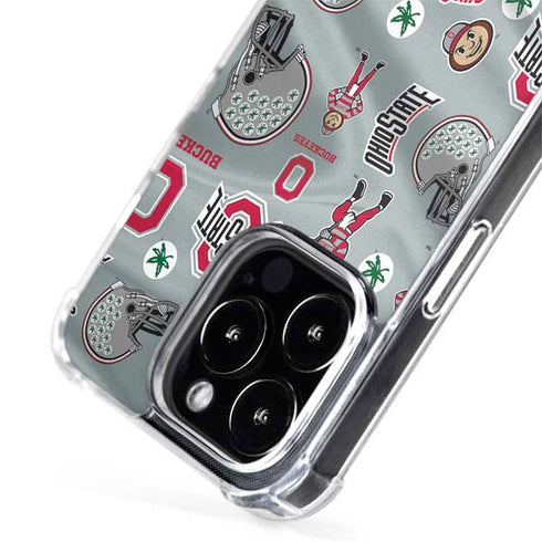 Ohio State University Pattern iPhone 14 Pro MagSafe Case