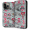 Ohio State University Pattern iPhone 14 Pro Max Folio Case