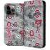 Ohio State University Pattern iPhone 14 Pro Max Folio Case