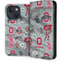 Ohio State University Pattern iPhone 15 Plus Folio Case