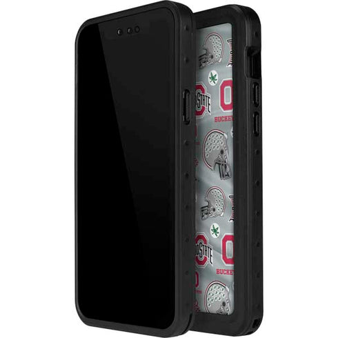 Ohio State University Pattern iPhone 15 Plus Waterproof Case