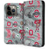 Ohio State University Pattern iPhone 15 Pro Folio Case