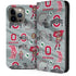 Ohio State University Pattern iPhone 15 Pro Max Folio Case