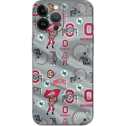 Ohio State University Pattern iPhone 15 Pro Max Skin