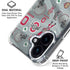 Ohio State University Pattern iPhone 16 Plus Clear Case