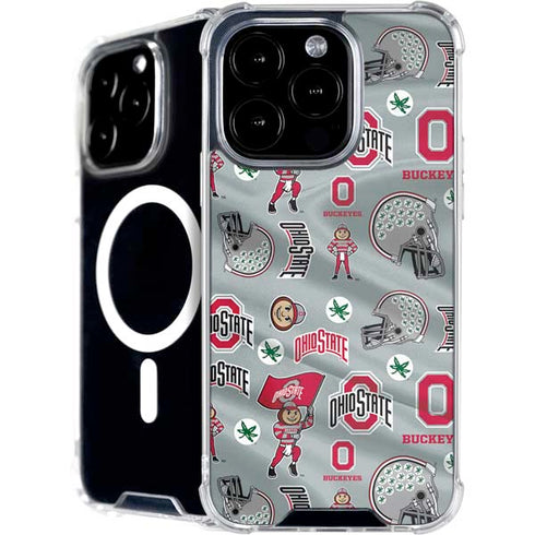Ohio State University Pattern iPhone 16 Pro MagSafe Case