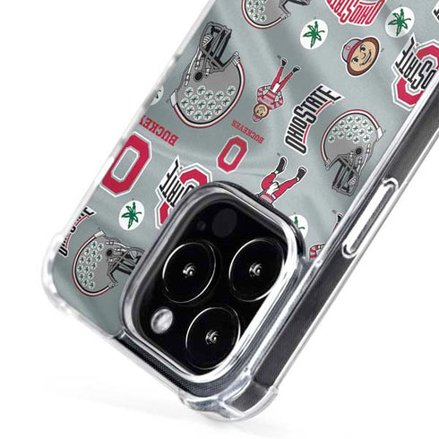 Ohio State University Pattern iPhone 16 Pro MagSafe Case