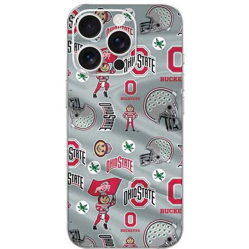 Ohio State University Pattern iPhone 16 Pro Skin