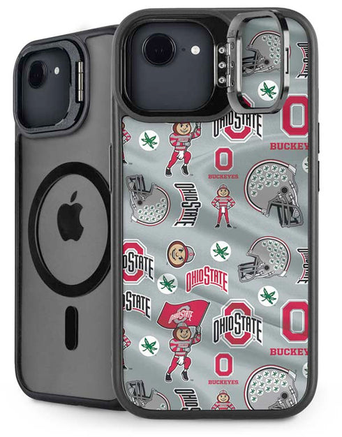 Ohio State University Pattern iPhone 16e Kickstand Case
