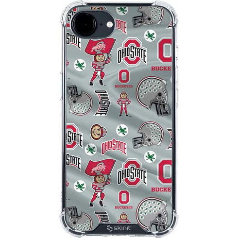 Ohio State University Pattern iPhone 16e Clear Case