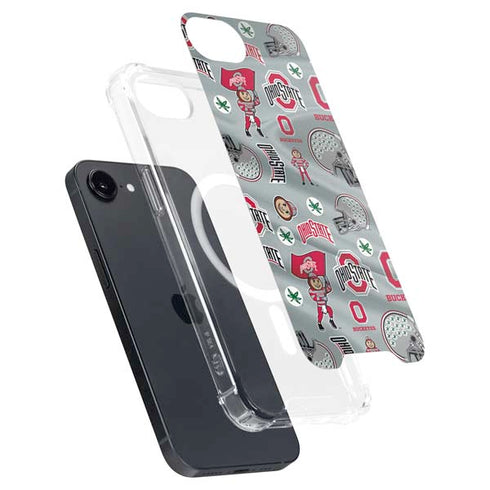 Ohio State University Pattern iPhone 16e MagSafe Case