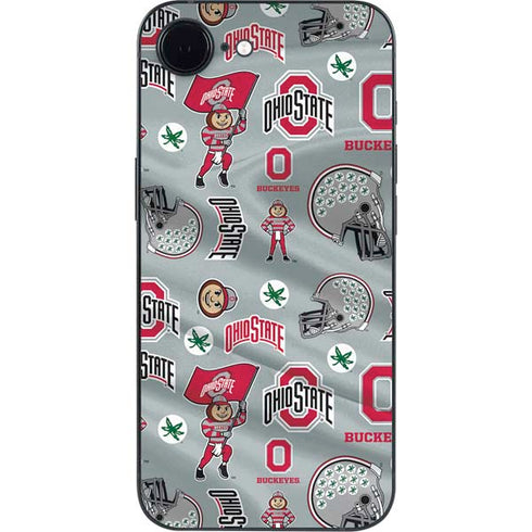 Ohio State University Pattern iPhone 16e Skin