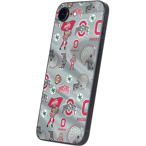Ohio State University Pattern iPhone 16e Skin