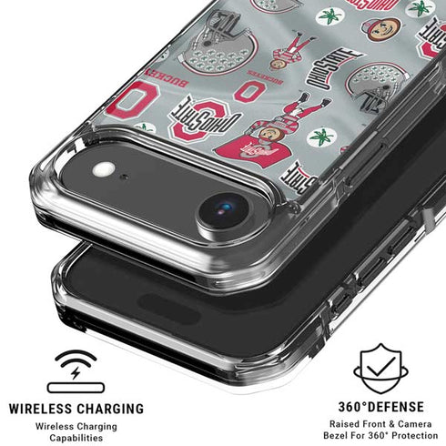 Ohio State University Pattern iPhone 17 Air Clear Case