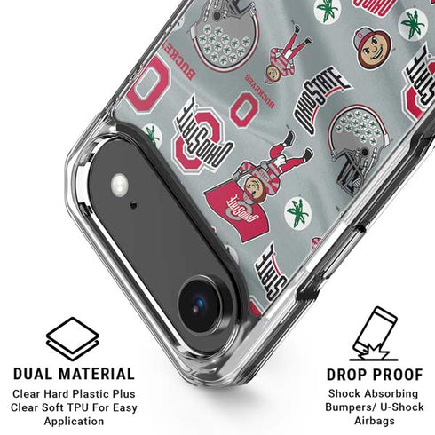 Ohio State University Pattern iPhone 17 Air Clear Case