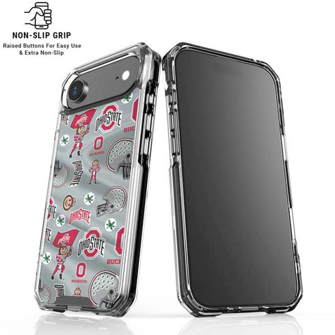 Ohio State University Pattern iPhone 17 Air Clear Case