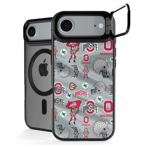Ohio State University Pattern iPhone 17 Air Kickstand Case