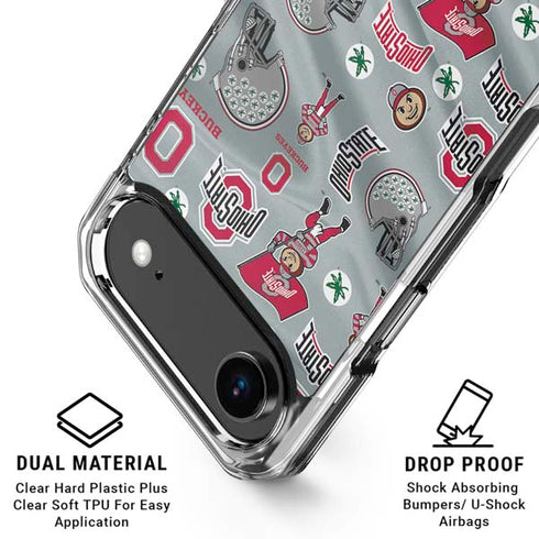 Ohio State University Pattern iPhone 17 Air MagSafe Case