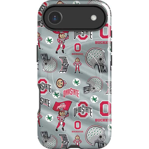 Ohio State University Pattern iPhone 17 Air Magsafe Impact Case