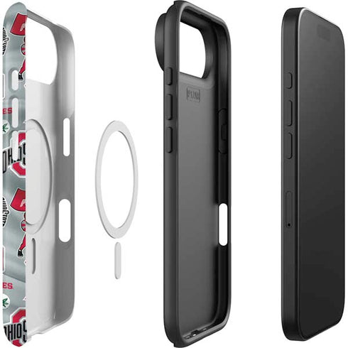 Ohio State University Pattern iPhone 17 Air Magsafe Impact Case