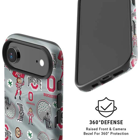 Ohio State University Pattern iPhone 17 Air Magsafe Impact Case