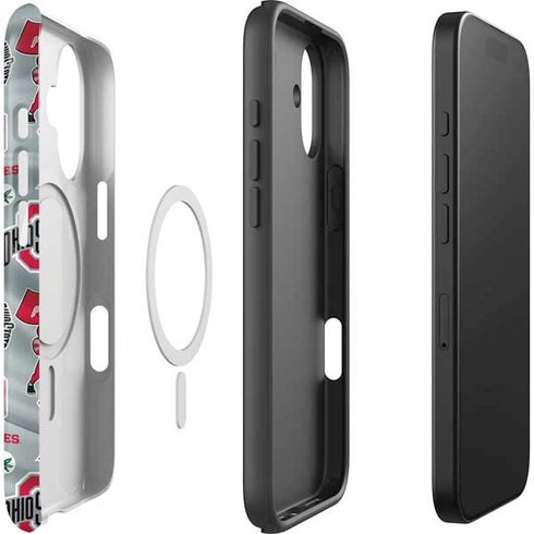 Ohio State University Pattern iPhone 17 Magsafe Impact Case