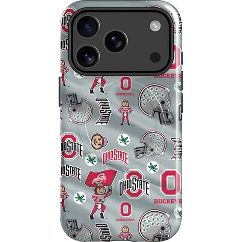 Ohio State University Pattern iPhone 17 Pro Magsafe Impact Case