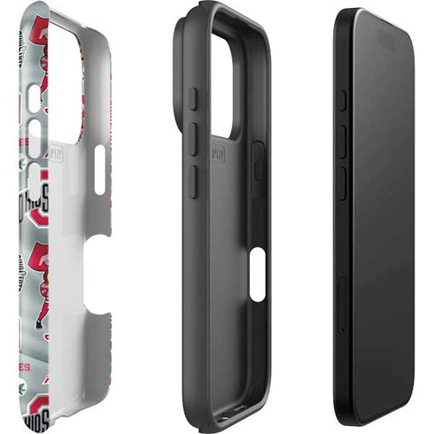 Ohio State University Pattern iPhone 17 Pro Max Impact Case