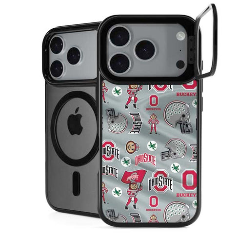 Ohio State University Pattern iPhone 17 Pro Max Kickstand Case