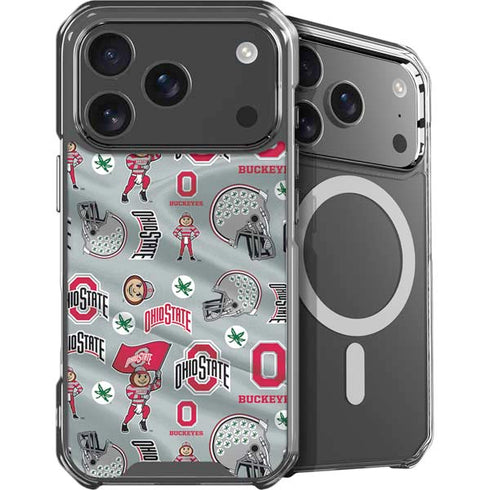 Ohio State University Pattern iPhone 17 Pro Max MagSafe Case