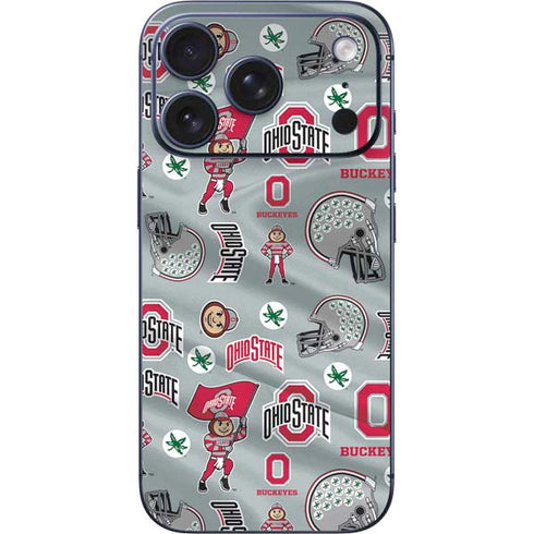 Ohio State University Pattern iPhone 17 Pro Skin