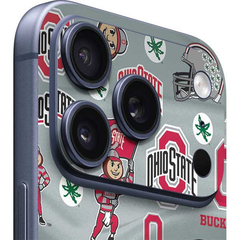 Ohio State University Pattern iPhone 17 Pro Skin
