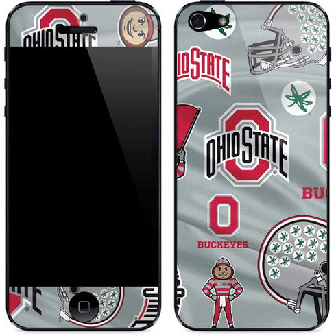 Ohio State University Pattern iPhone 5/5s/5SE Skin