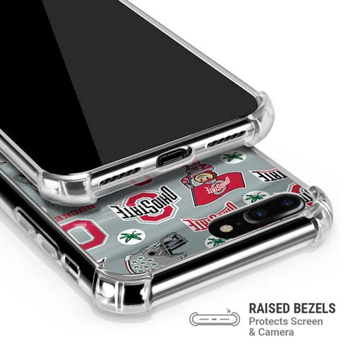Ohio State University Pattern iPhone 7/8 Plus Clear Case